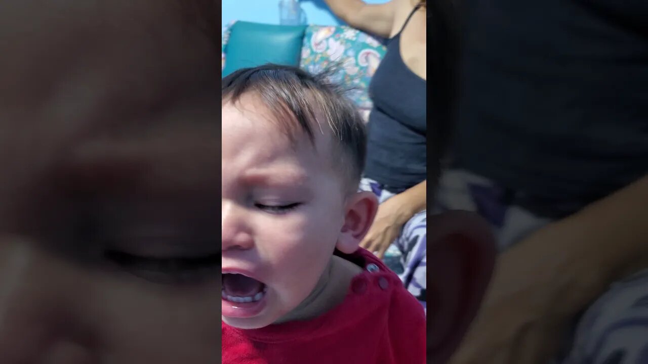 Baby LOVES brushing his teeth!