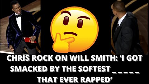 |NEWS| So Now Chris Rock Wants To Tell Jokes About Will Smith!?