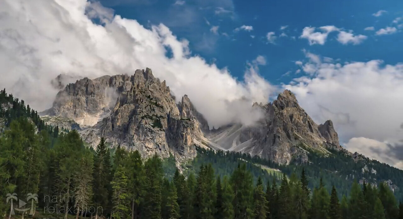 ALPS & DOLOMITES (Drone + Timelapse) Heavenly Nature Relaxation™ 5 Minute Short Film in 4K UHD