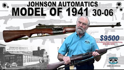 RARE - Johnson Automatics Rifle - Model of 1941 in 30-06