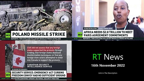 RT News 16th November 2022