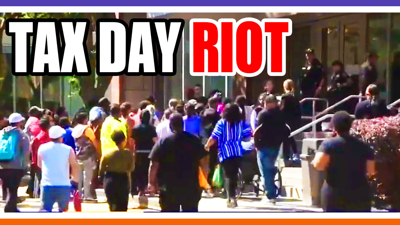 Riots Outside An IRS Office