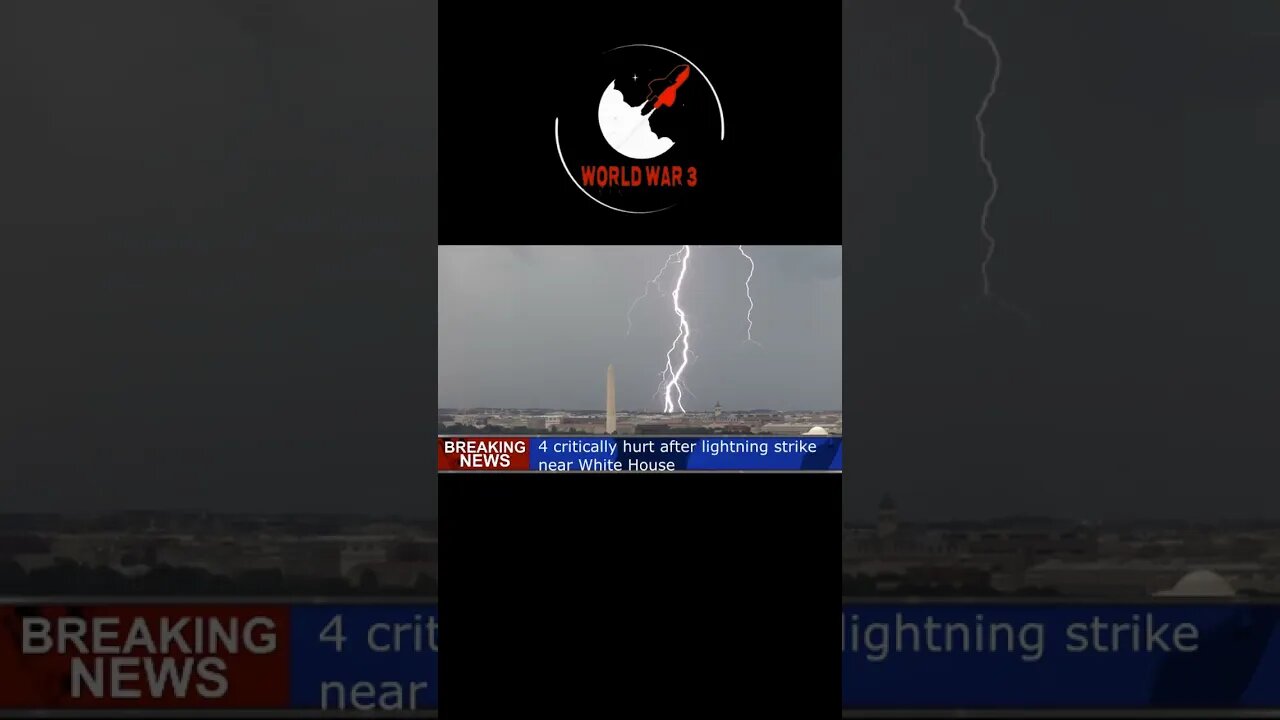 Four people were critically hurt Thursday after a lightning strike near the White House.