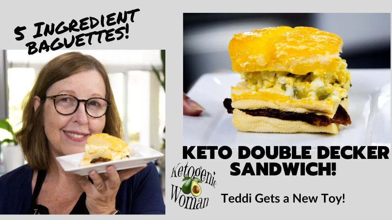 BBBE Baguette Loaf | Clean Keto Double Decker Sandwich | Teddi Gets Schmaltz!