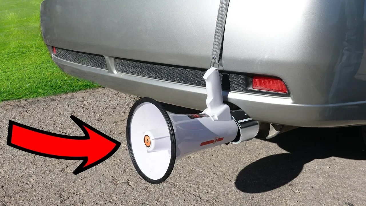 EXPERIMENT: MEGAPHONE in CAR EXHAUST