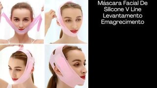 Máscara Facial De Silicone V Line Levantamento Emagrecimento