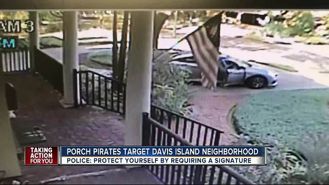Tampa police searching for package thief who stole hundreds in holiday gifts