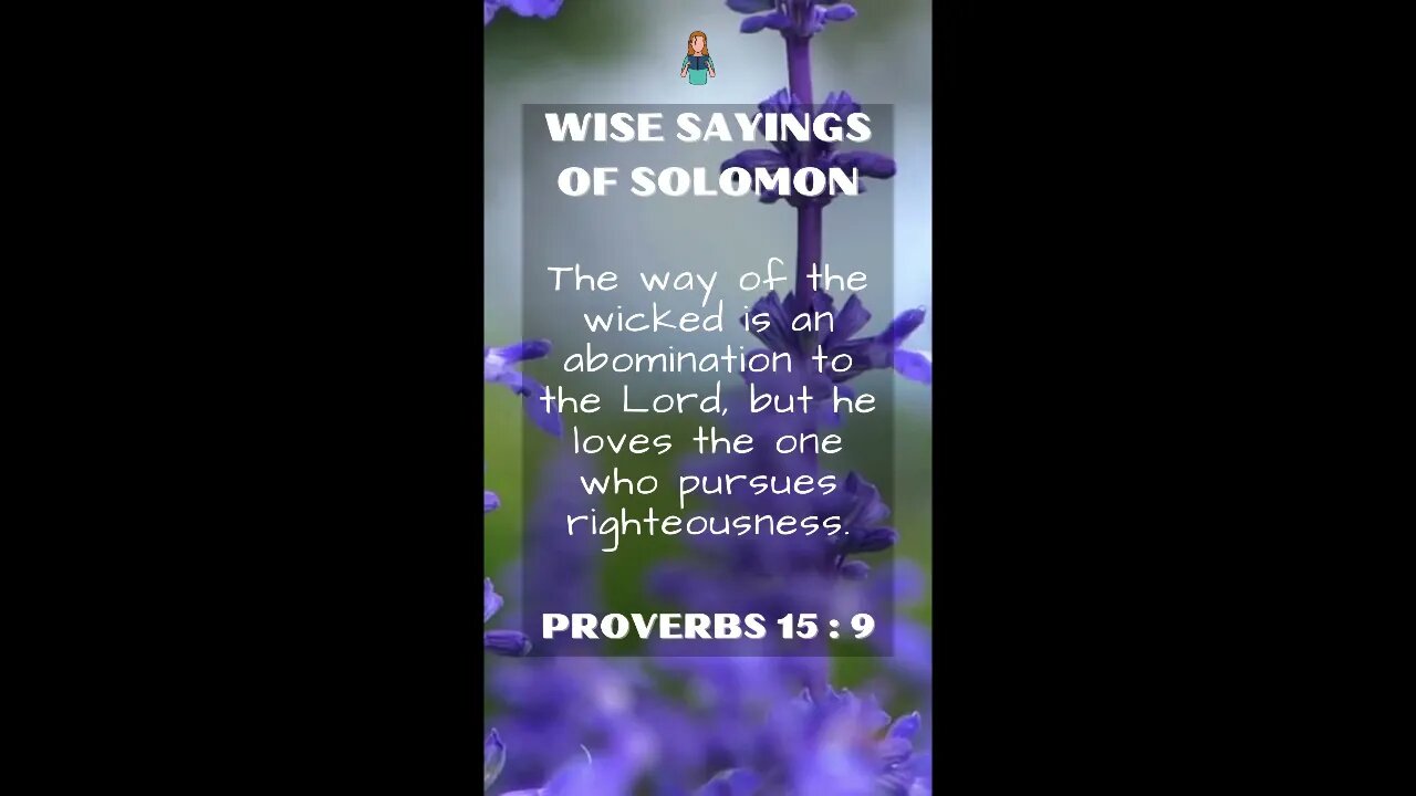 Proverbs 15:9 | NRSV Bible | Wise Sayings of Solomon