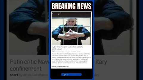 Latest Headlines: Putin critic Navalny says he’s in solitary confinement #shorts #news