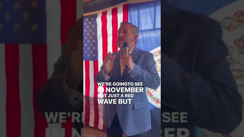 Ted Cruz: We’re gonna see in November not just a red wave but a tsunami