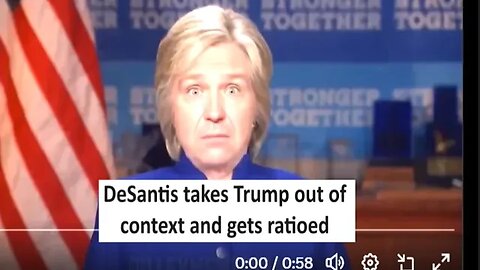 DeSantis says Trump alleging bravery for Clinton debate goes viral gets ratioed in comments section