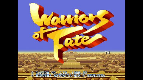 Warriors of Fate Arcade Game, Capcom 1992, playthrough