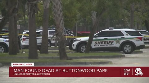 Man found dead at park near Lake Worth Beach