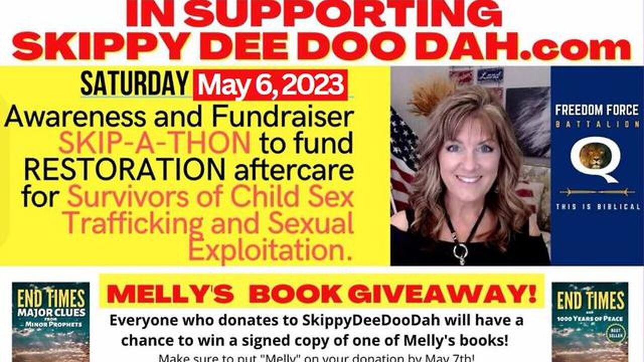 JOIN ME AT SKIPPYDEEDOODAH.COM MAY 6TH IN SARASOTA! 4-14-23 - TRUMP NEWS
