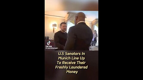 US Senators showing up with Zelenskyy to pick up their laundered money