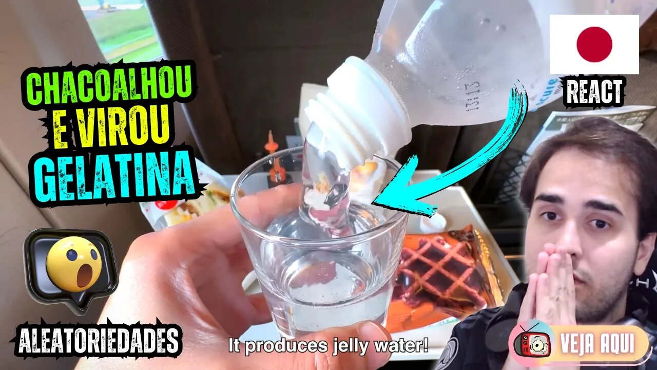 VOCÊ JÁ VIU ÁGUA GELATINOSA? POIS ISSO VENDE NO JAPÃO! | Veja Aqui Reacts