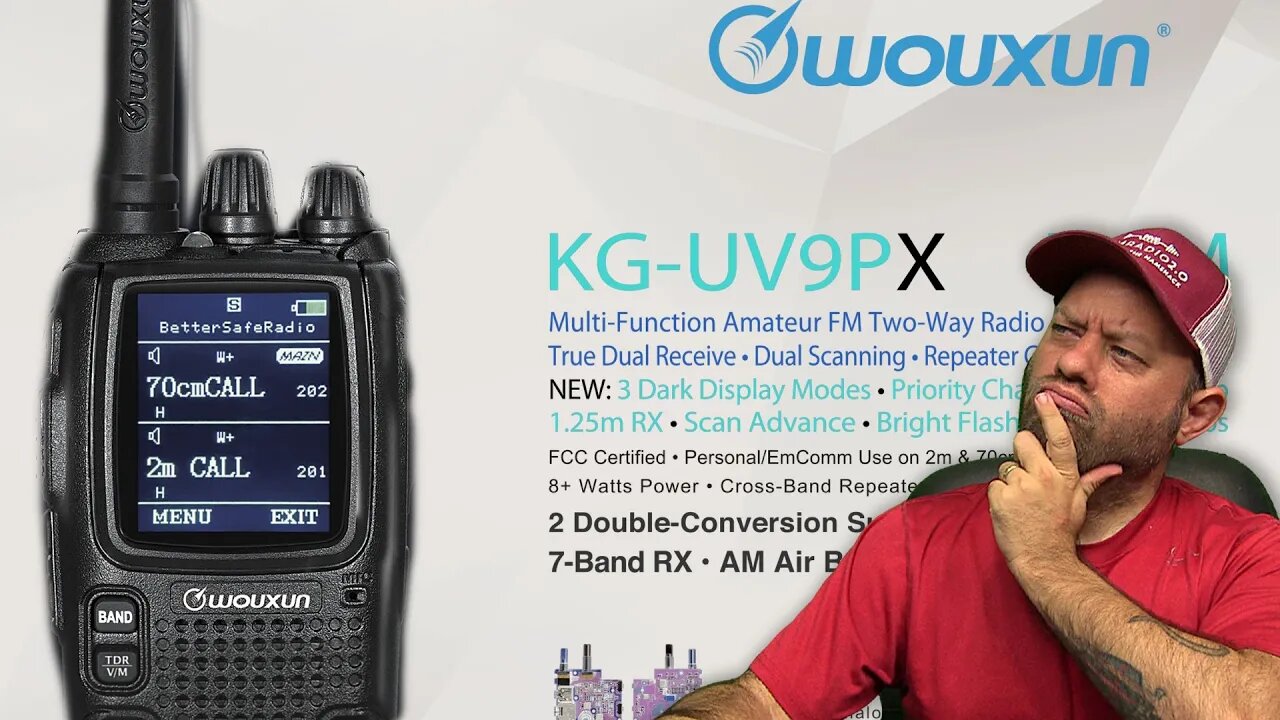 BetterSafeRadio REVEALS new Wouxun KG-UV9PX Dual Band Handheld Ham Radio