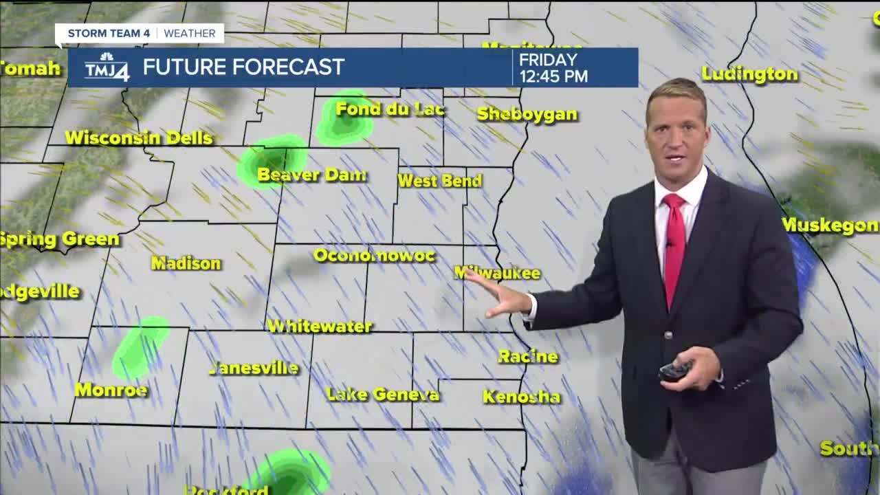 Cool, fall day Friday with chance for afternoon shower
