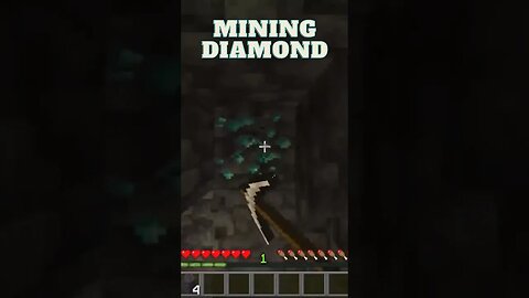 How to mining diamond in the correct way 💎✅ #minecraft #shorts #short