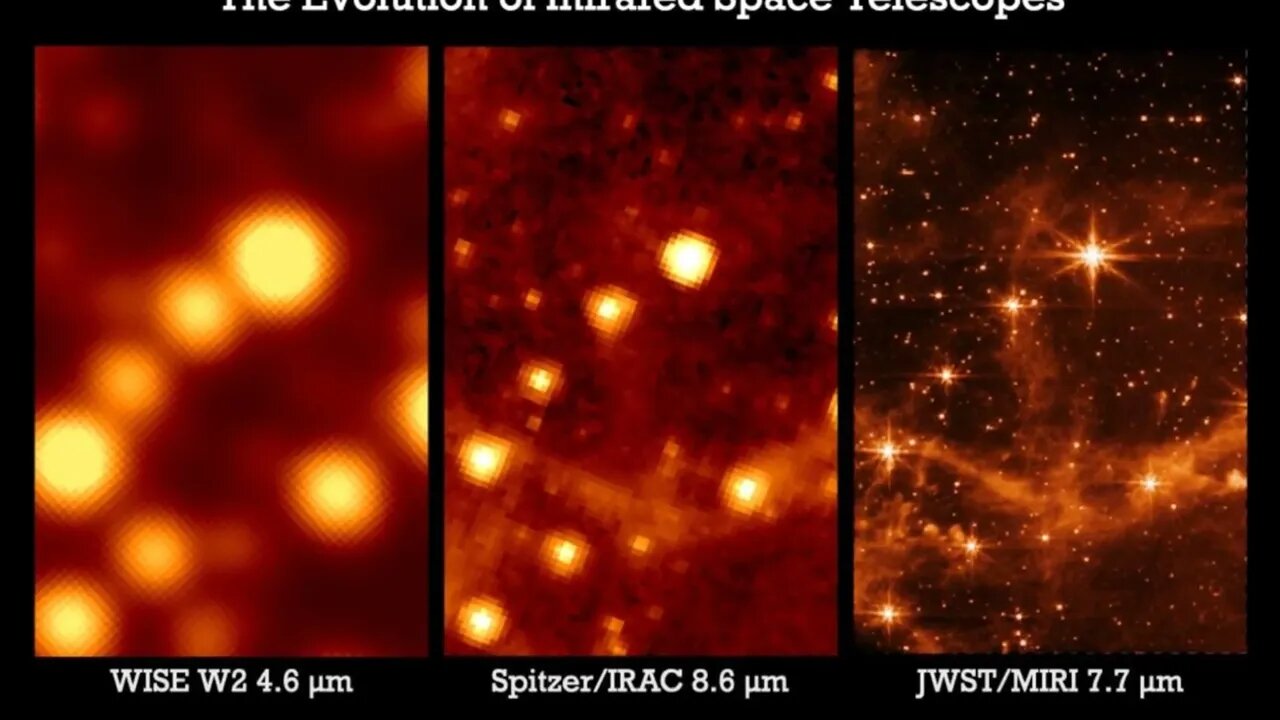 Comparación del James Webb con el Hubble