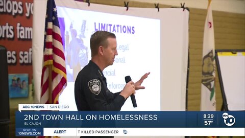 Neighbors in El Cajon voice concerns over homelessness at second town hall