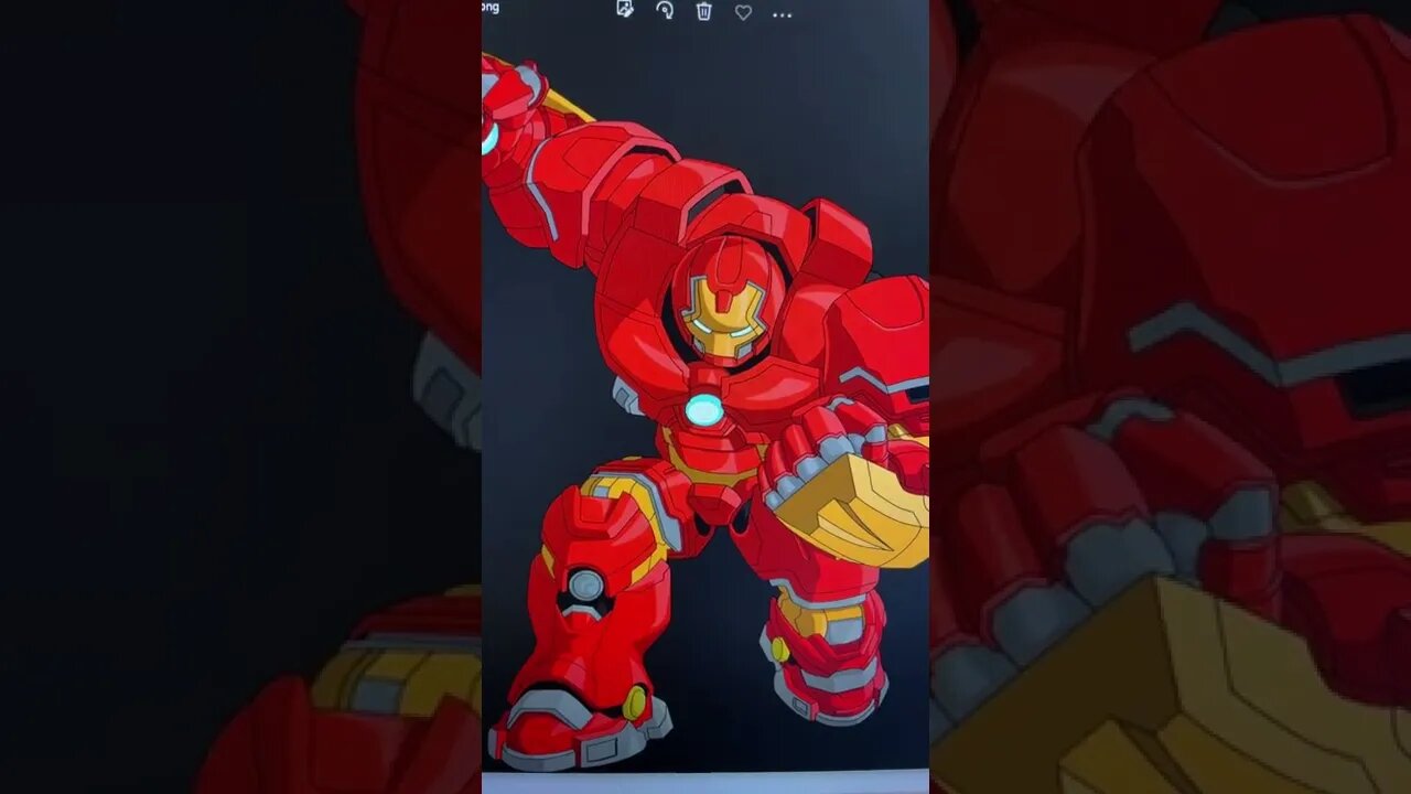 Iron Man Hulkbuster Mark XLIV - I Want to Draw ✍️- Shorts Ideas 💡