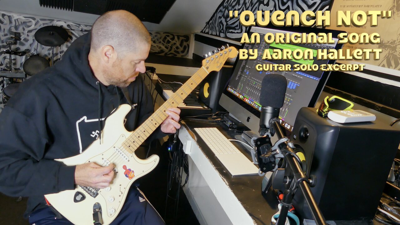 "Quench Not" an Original Song by Aaron Hallett Guitar Solo Excerpt