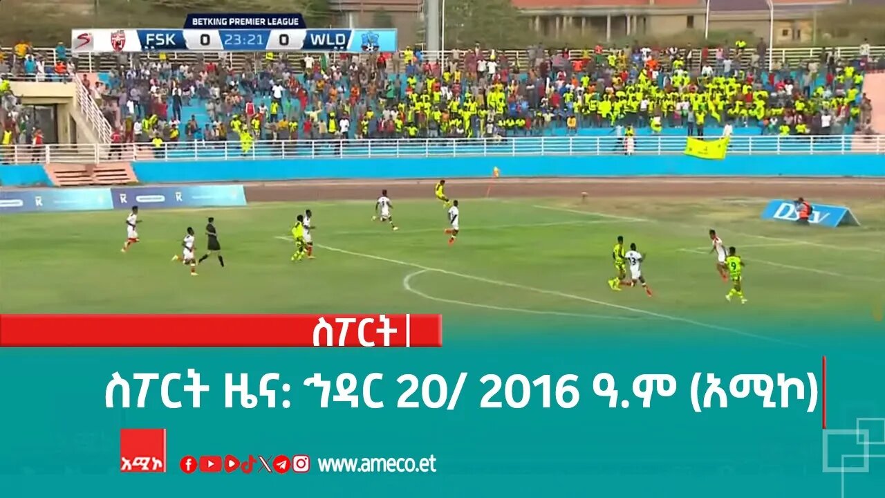 ስፖርት ዜና: ኅዳር 20/ 2016 ዓ.ም (አሚኮ)