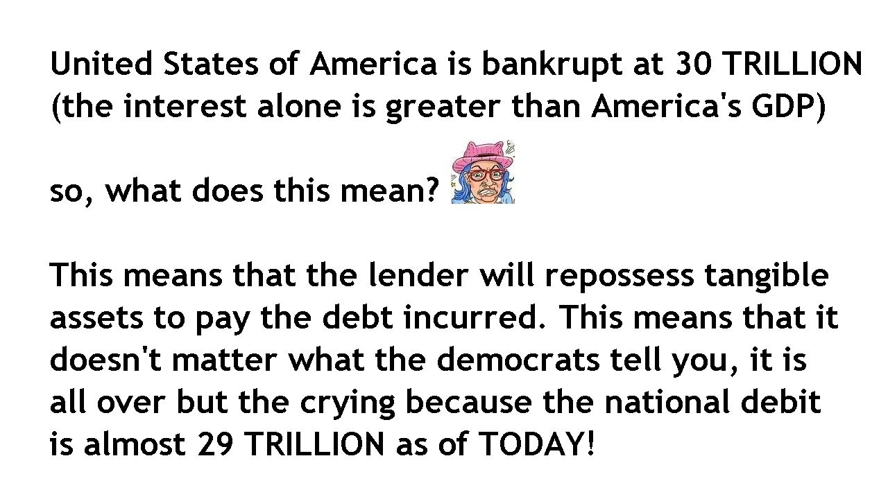 United States of America National Debt 2021