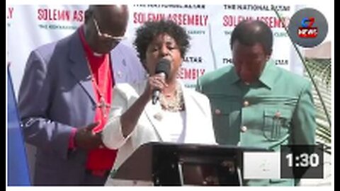 Female pastor collapses on live TV...