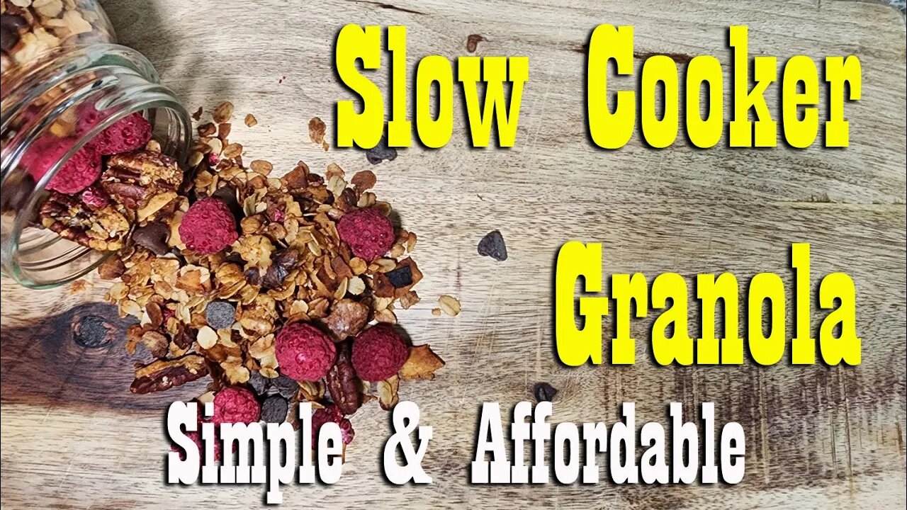 Crockpot Granola from the Pantry ~ Simple & Affordable