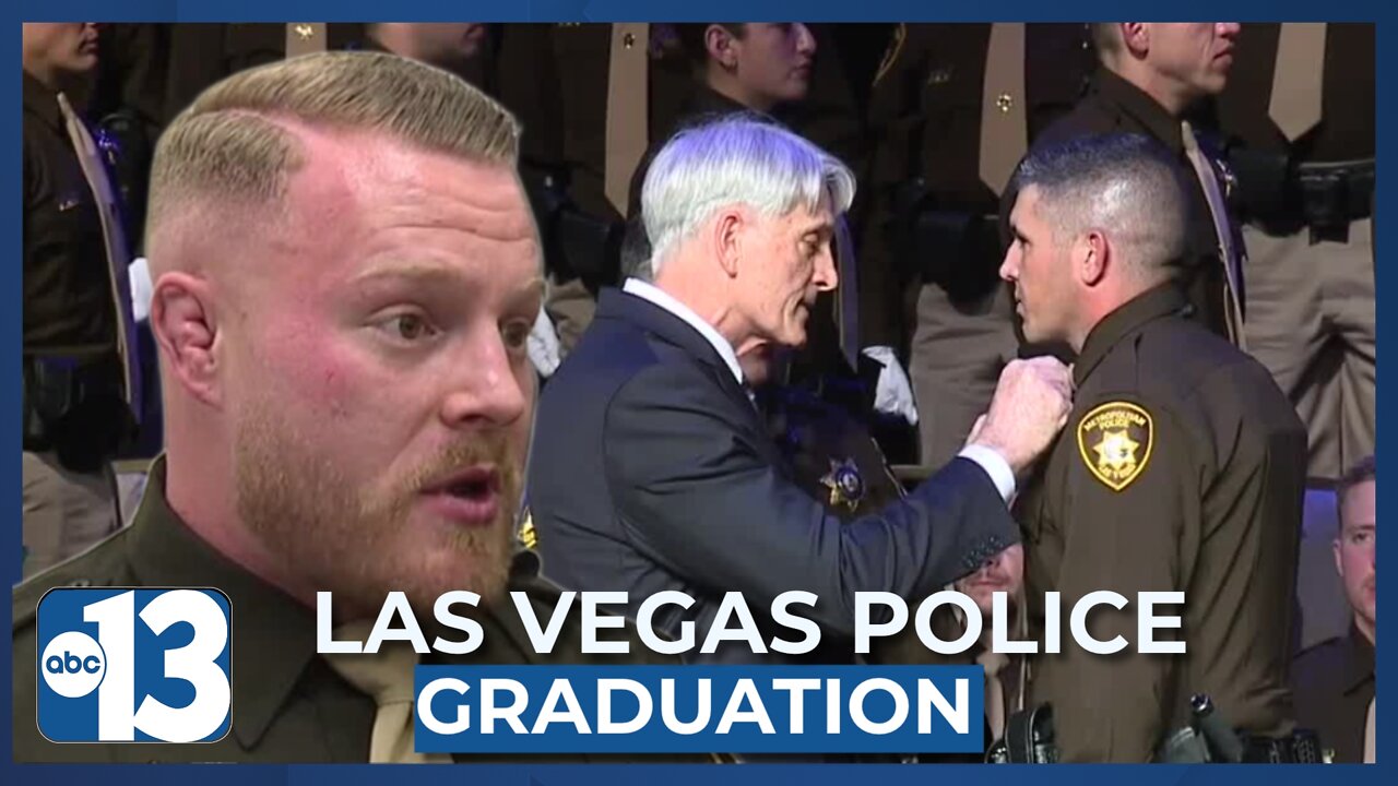 Former Zamboni driver, model among LVMPD's new police recruiting class