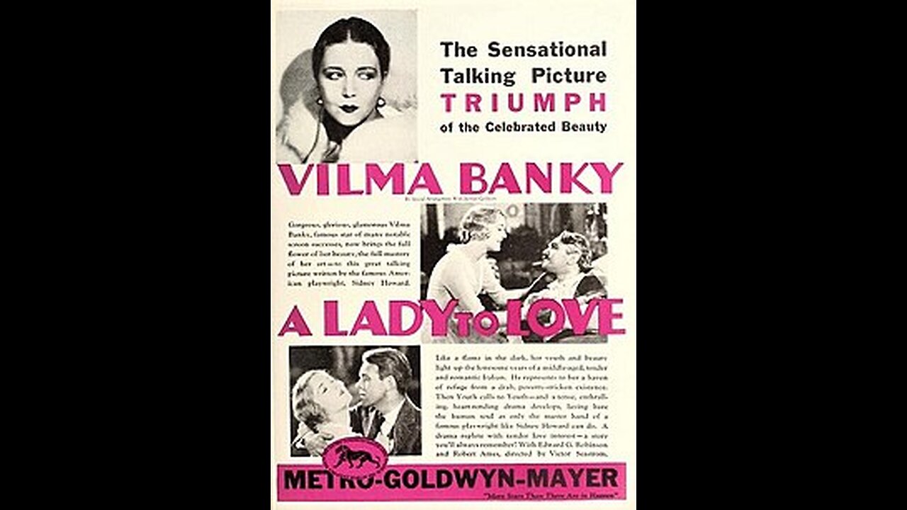 A LADY TO LOVE 1930, full movie, Romance.