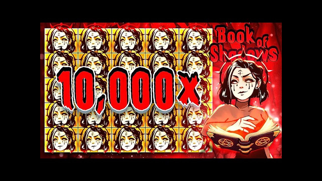 10,000X FULL SCREEN WIN ON BOOK OF SHADOWS! GAMBLED FOR A CRAZY WIN