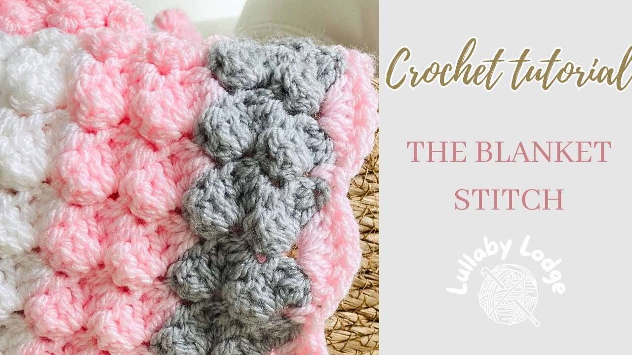 How to Crochet the Blanket Stitch: EASY Crochet Tutorial