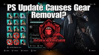 Assassin's Creed Valhalla- PS Update Causes Gear Removal?