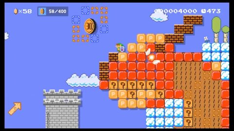 Mario Maker 2 SMB Sky Levels