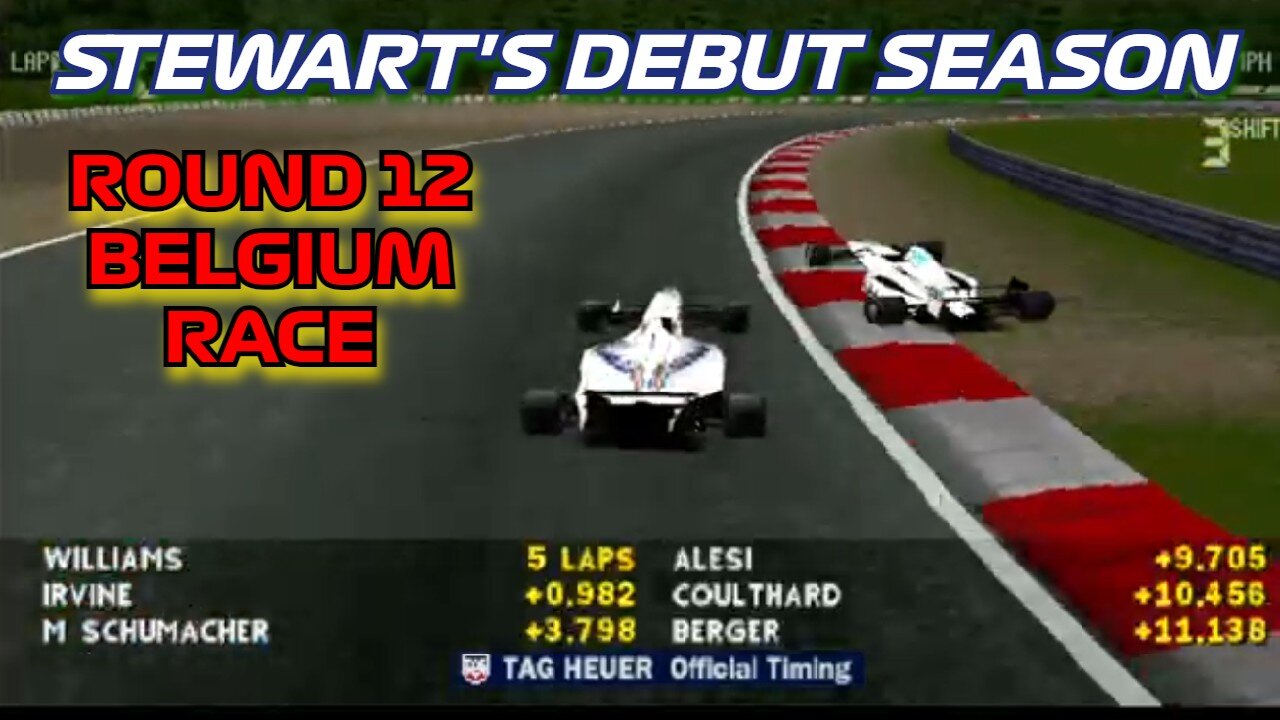 Stewart's Debut Season | Round 12: Belgian Grand Prix Race | Formula 1 '97 (PS1)