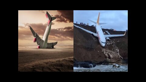 Airlpanes collision on Londing Extreme Moments🙄
