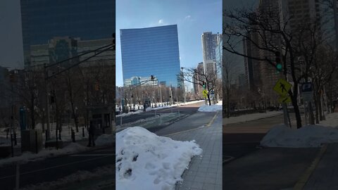 Hopped off the Newport Path station and I'm walking around.