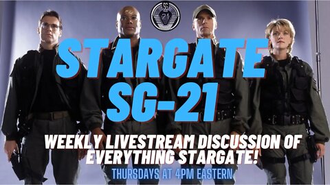 Trailer for livestream covering all things Stargate where we go deep into all things Stargate!