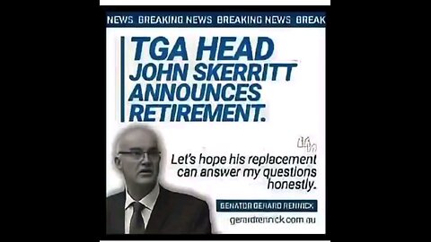 Australia's John Skerritt And The Vax Pushing TGA Should Be In Prison