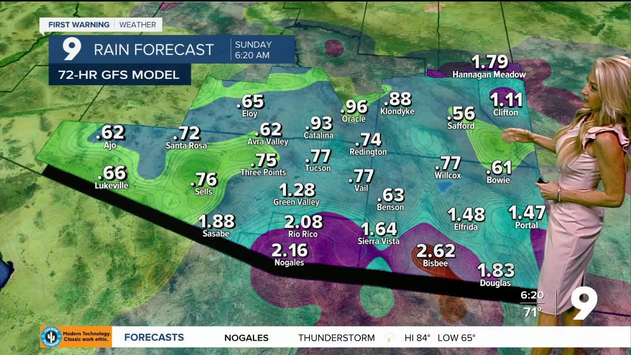 Daily storm chances, with a boost over the weekend