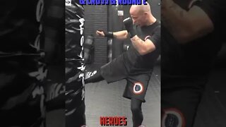 Heroes Training Center | Kickboxing "How To Double Up" Hook & Uppercut & Cross & Round 1 | #Shorts