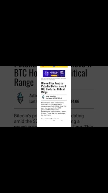 Potential Bullish Move If BTC Holds This Critical Range #cryptomash #cryptomashnews #bitcoin