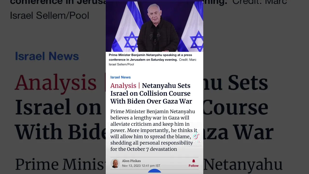 #Netanyahu Collision Course #Gaza #War #USA #Palestine #gazaunderattack