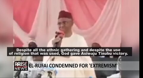 el-Rufai Islamic Agenda is m*dness, that's idi∅cy and braggadocios jihadism