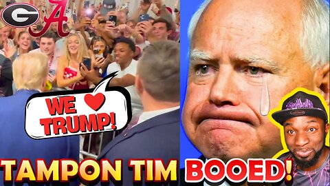🚨Tampon Tim RUTHLESSLY BOOED As Crowd Goes WILD For Trump At GA vs AL Game!