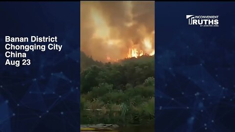 Wild Fires Break out in Chongqing amongst Historical Heat Wave 天太熱 重慶市山火四起