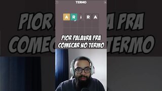 Comecei com a pior palavra do TERMO!!!